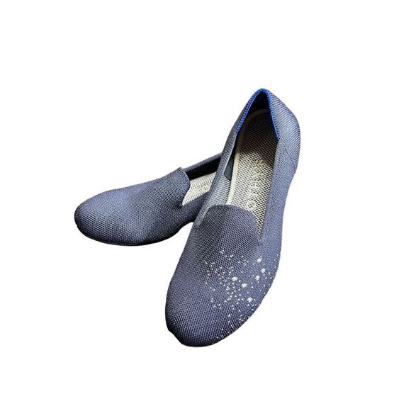 Rothy's Capricorn Knit Navy Flats Loafers from the Zodiac Collection Size 6 - Picture 3 of 7